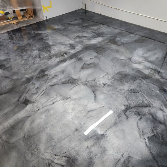 Non-slip epoxy floor in industrial warehouse Perth
