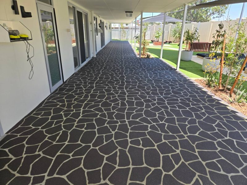 Stenciling applied to a daycare centre