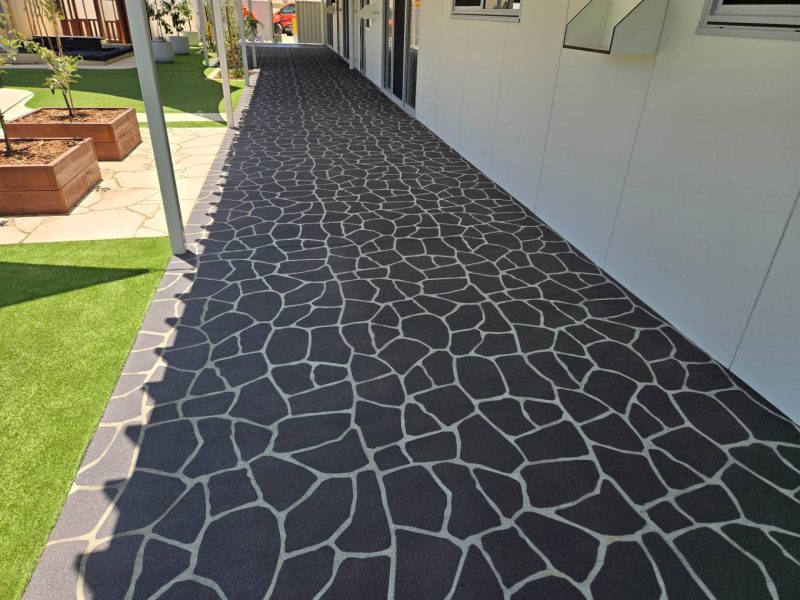 Stenciling applied to a daycare centre